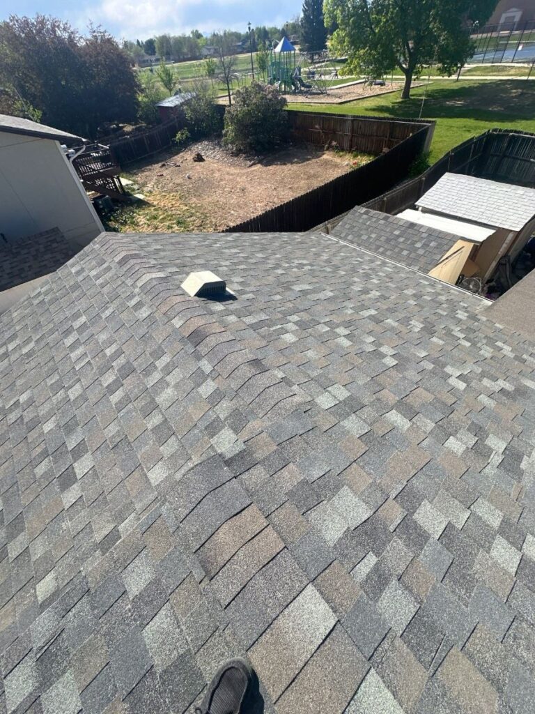 Roof vents and field shingles checked on a Broomfield roof